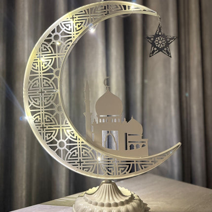 Larg light offwhite moon stand