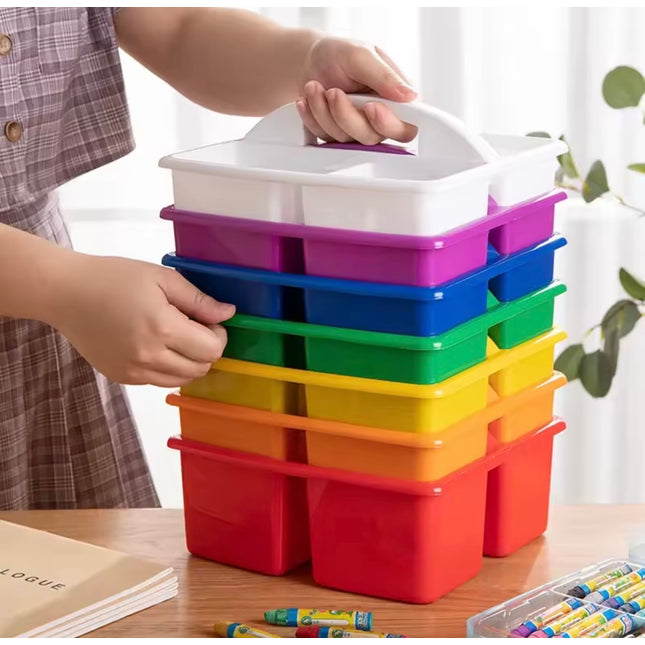 Portable 3 Compartments Storage
