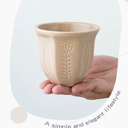 1PC/180 ml Arabic Style Tulip Ceramic Mug
