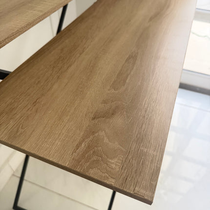 طاولة خشبية مزدوجة