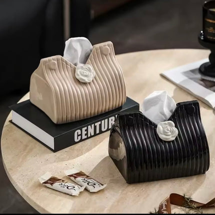 Tissue Camellia Ceramic Box Home