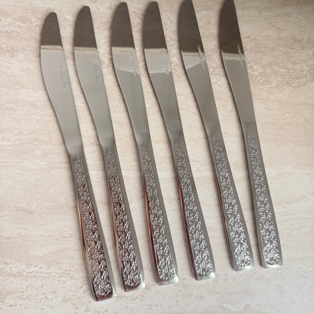 6 قطع من سكاكين أدوات المائدة
