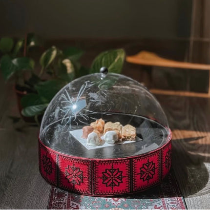 30 cm metal tray acrylic cover