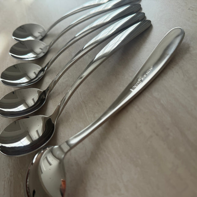 6 ملاعق شوربة من الفولاذ المقاوم للصدأ