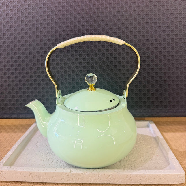 1.5 L pastel color metal teapot