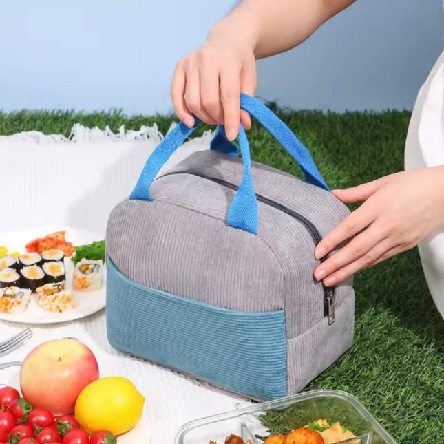 حقيبة غداء معزولة حرارية محمولة