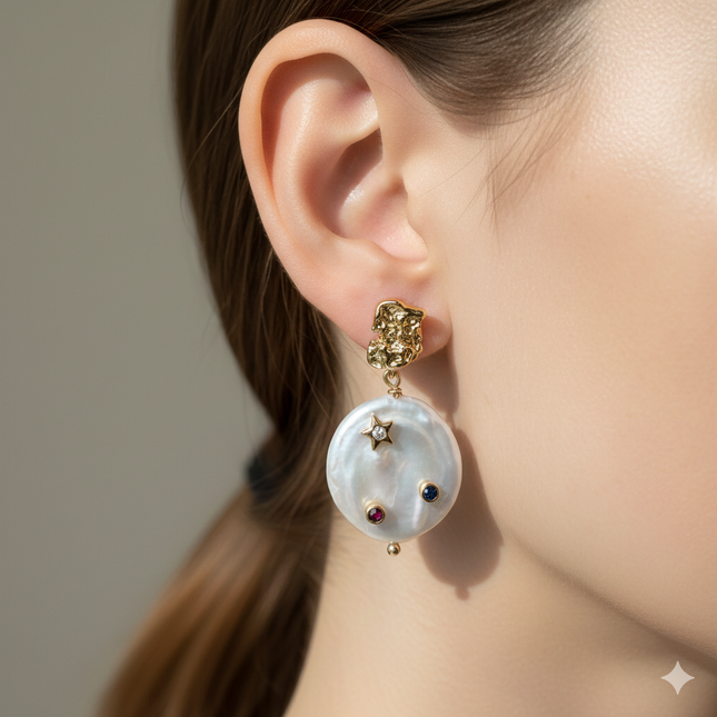 0103 Pearl Earring Design with Unusual Temperament Jewelry for Women and Girls Light Luxury Accessories