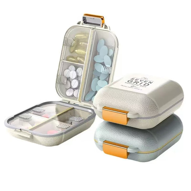 7 Grids Weekly Portable Travel Pill Cases Box