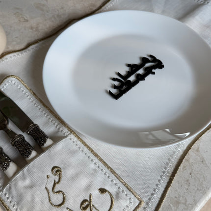 2 pcs Acrylic plate welcoming words