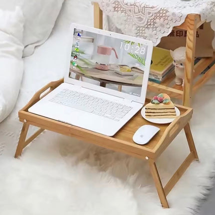 طاولة سرير خشبية للكمبيوتر المحمول
