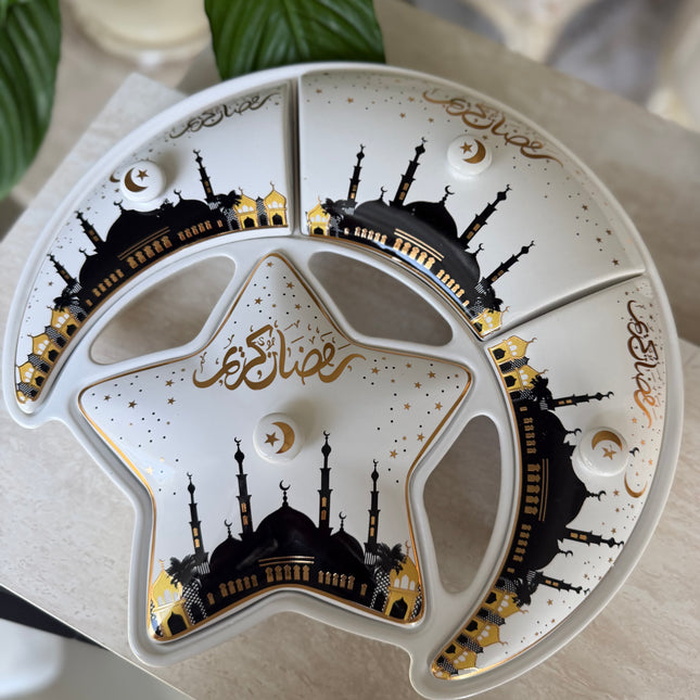 Moon star ramadan plate