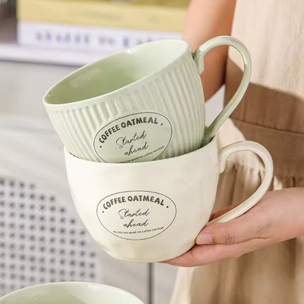 وعاء سيراميك للشوفان سعة 600 مل