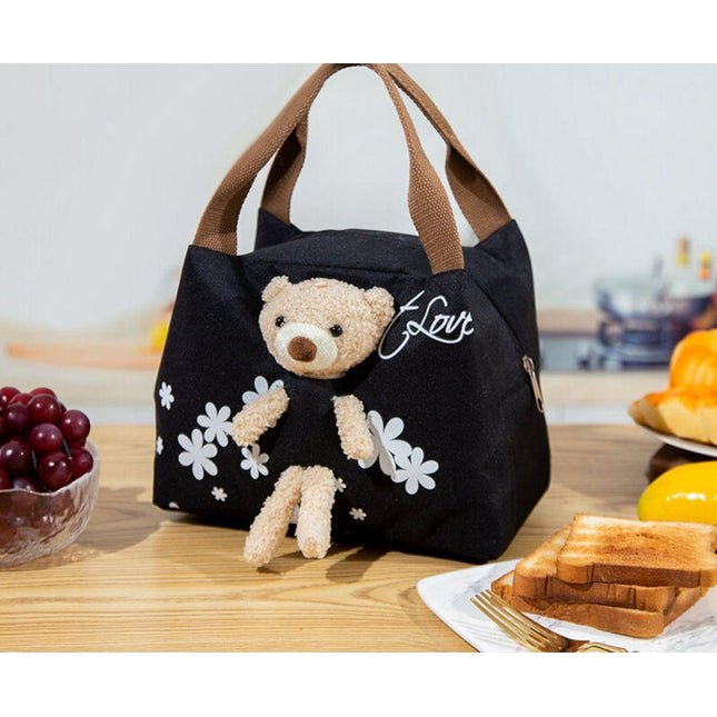 حقائب غداء معزولة على شكل دب