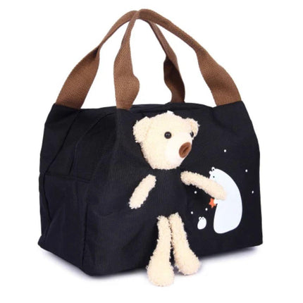 حقائب غداء معزولة على شكل دب