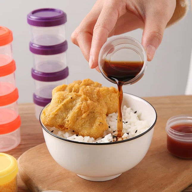 مجموعة صناديق إعادة تعبئة الصلصة