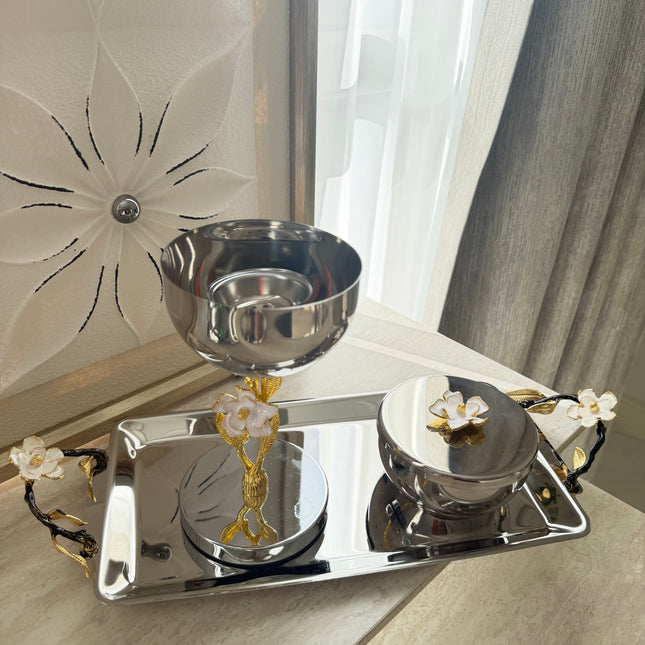 Silver luxury essence set