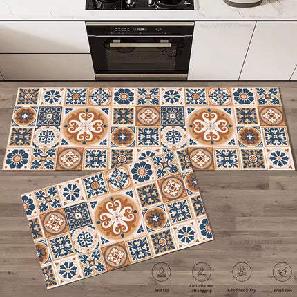 Retro kitchen non slip mat