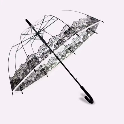 Fashion Transparent Long-handle Rain Umbrella