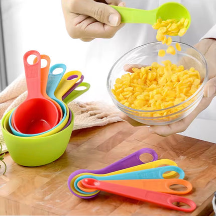 12Pcs Colorful Plastic Measuring Spoon