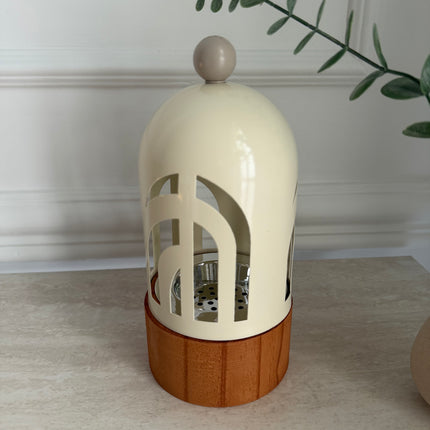 Wood base essence burner