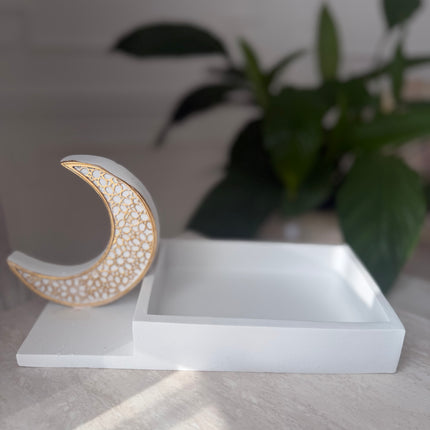 Moon resin tray