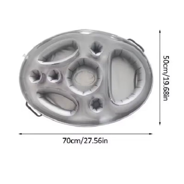 Pool summer inflatable snacks tray