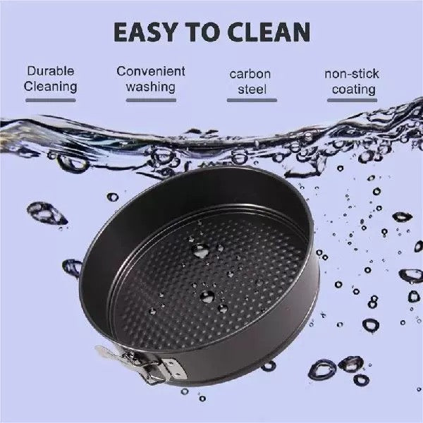 صينية خبز دائرية من تيفال مع غطاء مفرغ من الهواء 28 سم