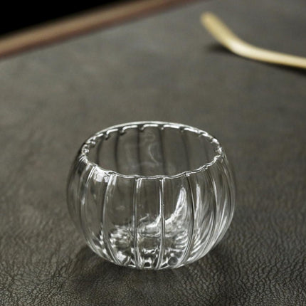 Striped Glass Cup Transparent set of 6