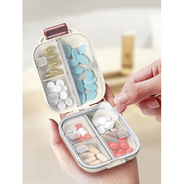 7 Grids Weekly Portable Travel Pill Cases Box