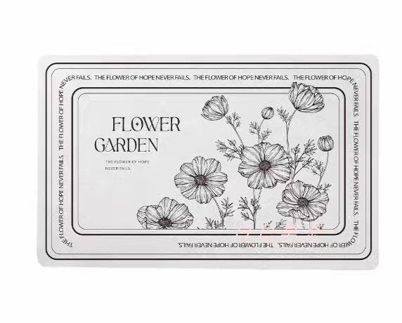 Classic print non slip kitchen mat