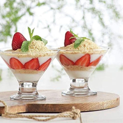 6pcs glass sundae set