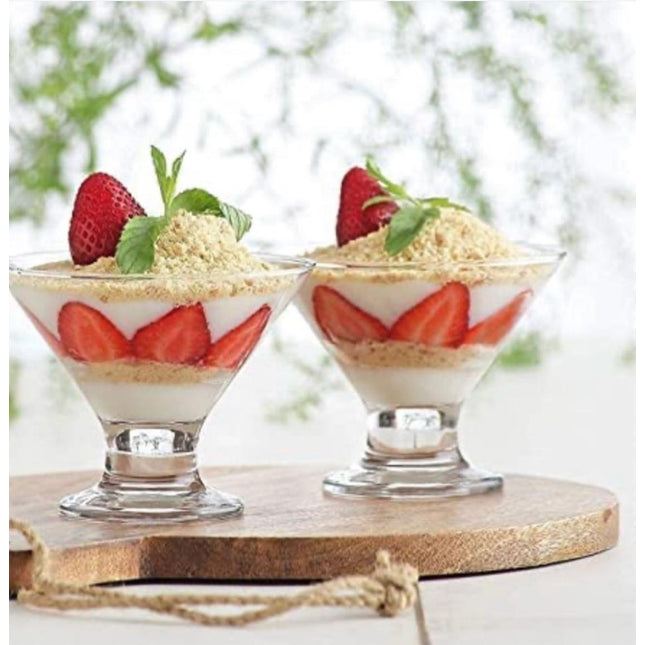 6pcs glass sundae set