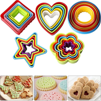 5 قطع من قوالب البسكويت وقواطع الكوكيز