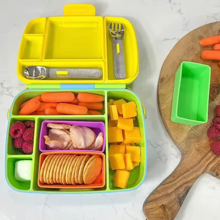 3 قطع مقسمة لصندوق الغداء المستطيل
