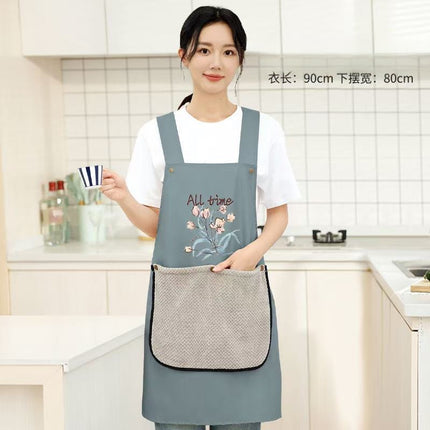 مئزر مقاوم للماء للبالغين مع منشفة