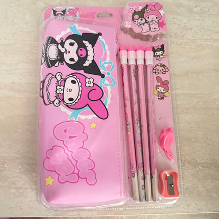Kids kuromi pencil case set