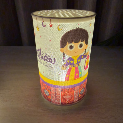 Cylindrical ramadan light for giveaways