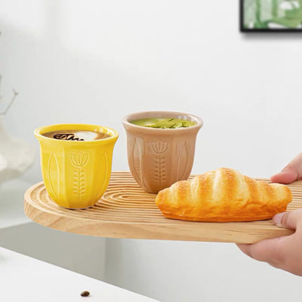 1PC/180 ml Arabic Style Tulip Ceramic Mug