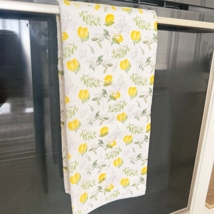 منشفة قطنية بنكهة الليمون، قطعة واحدة، مقاس 48 × 29 سم