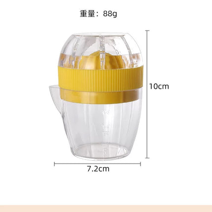 عصارة ليمون يدوية بلاستيكية بغطاء