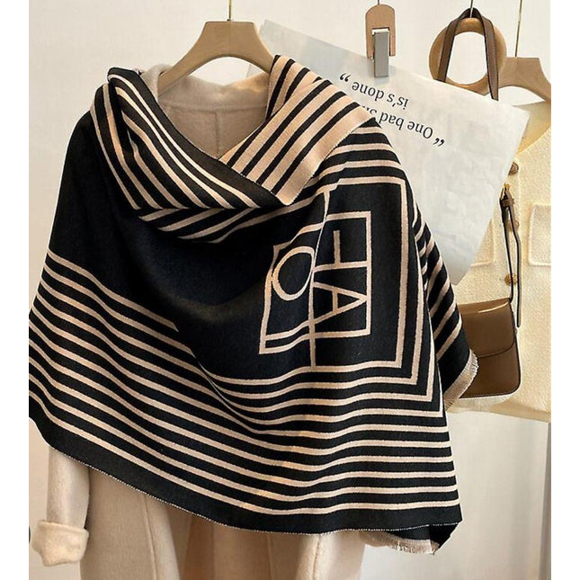 Thickened Warm Shoulder Wrap Scarf shawl