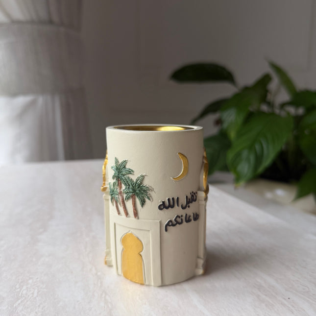 Resin essence palm tree Ramadan theme
