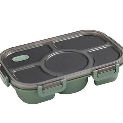 Plastic Five-Compartment Bento Lunch Box