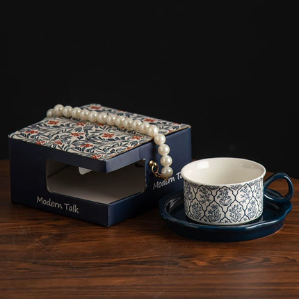250ML Pattern Coffee mug pearl gift box
