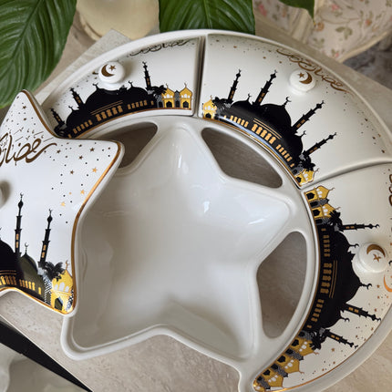 Moon star ramadan plate