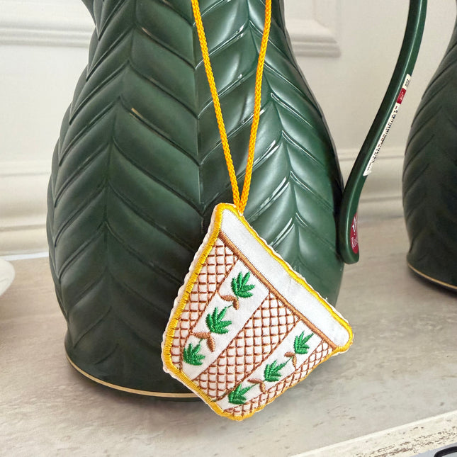 Embroidery tea coffee hang