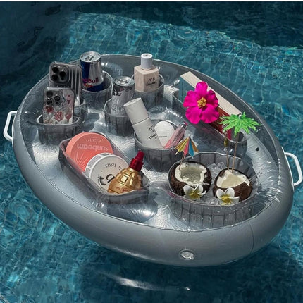 Pool summer inflatable snacks tray