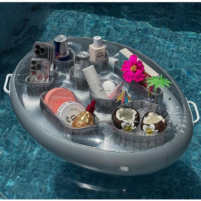 Pool summer inflatable snacks tray
