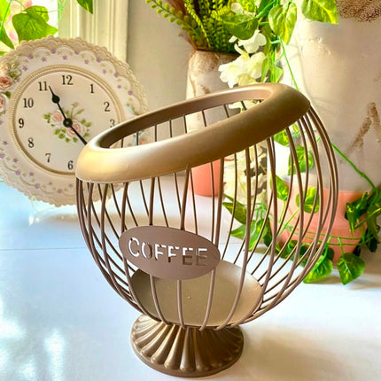 Coffee capsule metal holder