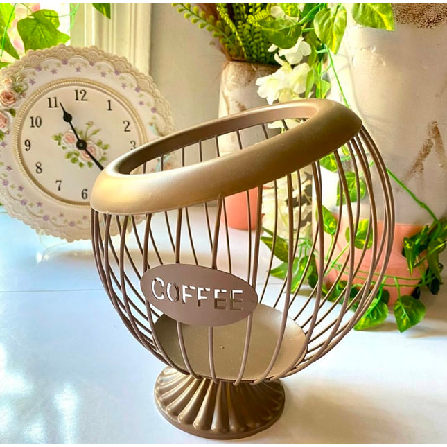 Coffee capsule metal holder